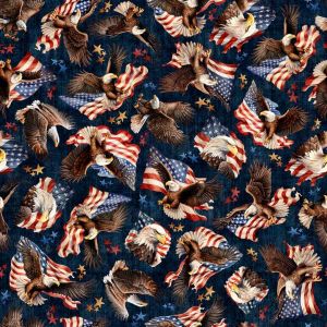 1776 Eagle  Flag Toss in Navy