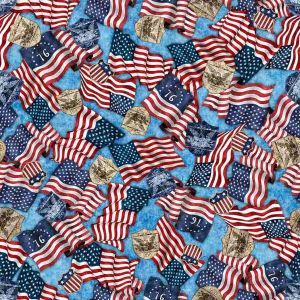 1776 Flags  250 Crest in Blue