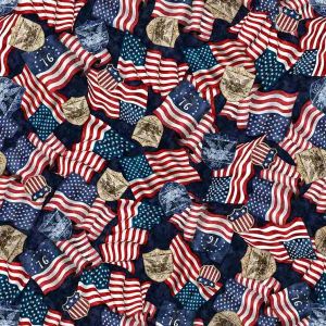 1776 Flags  250 Crest in Navy