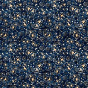 1776 Paisley & Stars in Navy
