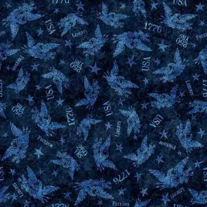 1776 Tonal American Eagle in Dark Blue