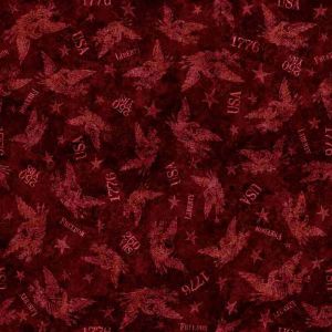 1776 Tonal American Eagle in Garnet