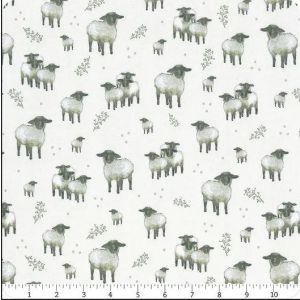 A Beautiful Day Tossed Sheep in Light Grey