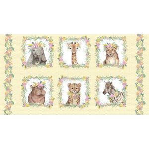 All Big Things Start Small Baby Animals Block Panel