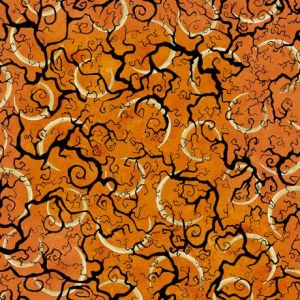 All Hallows Eve Branches And Moons in Oranges