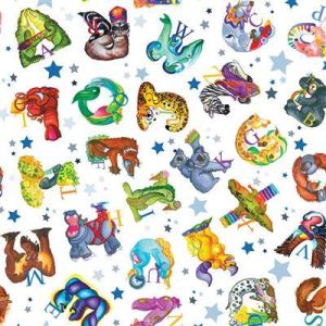 Amazing Alphabet Alphabet Toss in White
