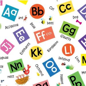 Animal Alphabet Alphabet Scramble in White