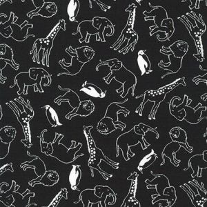 Animal Club Tossed Animals in Black