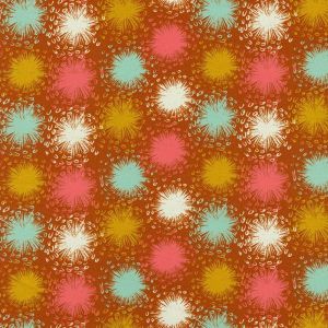 August Floral Burst in Umber