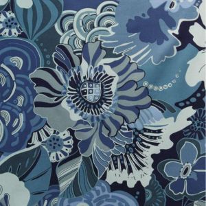 Barcelona Floral Fiesta in Indigo