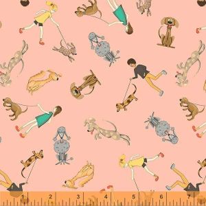 Be My Neighbor Dog Walkers in Blush Peach