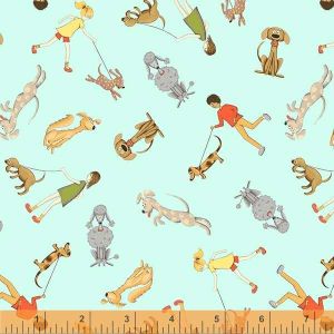 Be My Neighbor Dog Walkers in Mint Teal