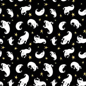 Boo Ghosts And Stars in Black Glow-In-The-Dark