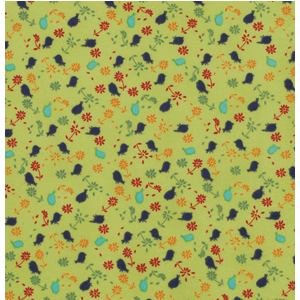 Bridgette Lane Flannel Posies in the color Blueberry