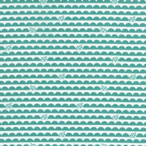 Bugsy Ladybug Scallop in Aqua