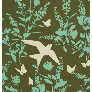 Bungalow Sateen Swallow Study in Forest