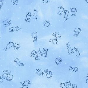 Bunny Lane Bunnies in Periwinkle