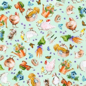 Bunny Lane Garden Icons in Mint