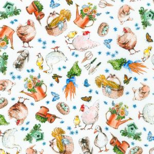 Bunny Lane Garden Icons in White