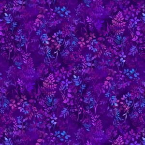 Butterfly Bliss Small Wildflowers Allover in Purples