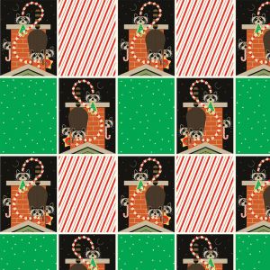 Charley Harper Holidays Multicolor Chimney Capers