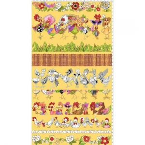 Chicken Chique Yellow Chickens  Flowers