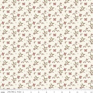 Christmas Greetings Berries in Cream