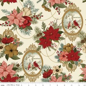 Christmas Greetings Main in Cream