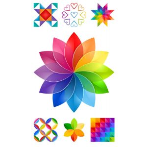 Color Play Panel Rainbow Colorsphere in White