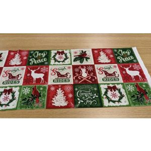 Comfort  Joy Christmas Squares Panel
