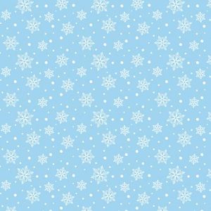 Country Christmas Jolly Snow in Blue
