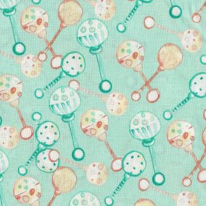 Cutie Pie  Lullabies Rattles in Mint