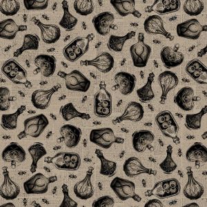Darkly Enchanted Potion Bottles in Taupe