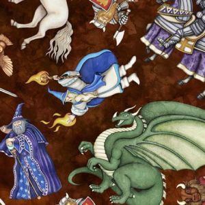 Dragon Quest Fantasy Characters in Browns