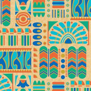 Egyptian Collection Cartouch in the color Gold and Cream