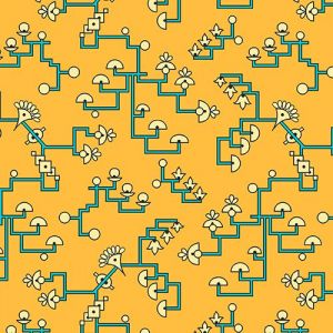 Egyptian Collection Glyph Vine in the color Yellow