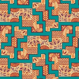 Egyptian Collection Reed Maze in the color Teal