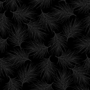 Evergreen Bows Pine Needles in Black