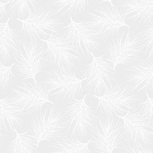 Evergreen Bows Pine Needles in Light Gray