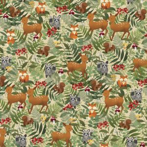 Fablewood Woodland Forest Animals in Light Green