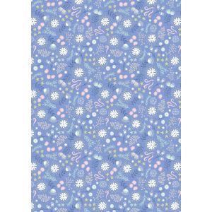 Fairy Lights Dusky Blue Magical Flowers