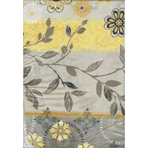 Felicity Floral Border Print in Gray