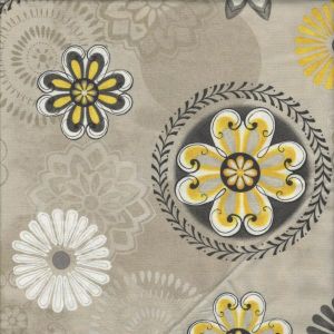 Felicity Large Flowers in Taupe