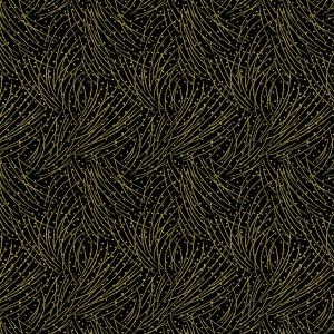 Festive Medley Golden Pine in Black