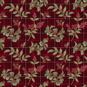 Festive Medley Holly And Plaid in Reds