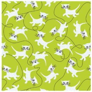 Fifi and Fido Cats in Green