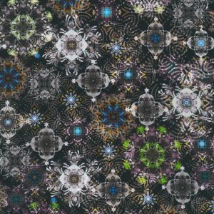 Florence Flower Geometry in Black