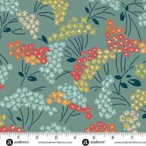Flower Box Laurel in Dusty Teal