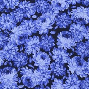 Flowerhouse Sunshine Tonal Flowers in Navy