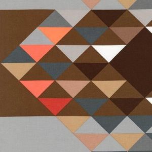 Fragmental Aztec Panel in Salmon